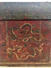 Antique Mongolian Painted Plaque