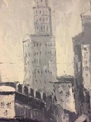 Large Oil Painting "Old Shanghai", Signed