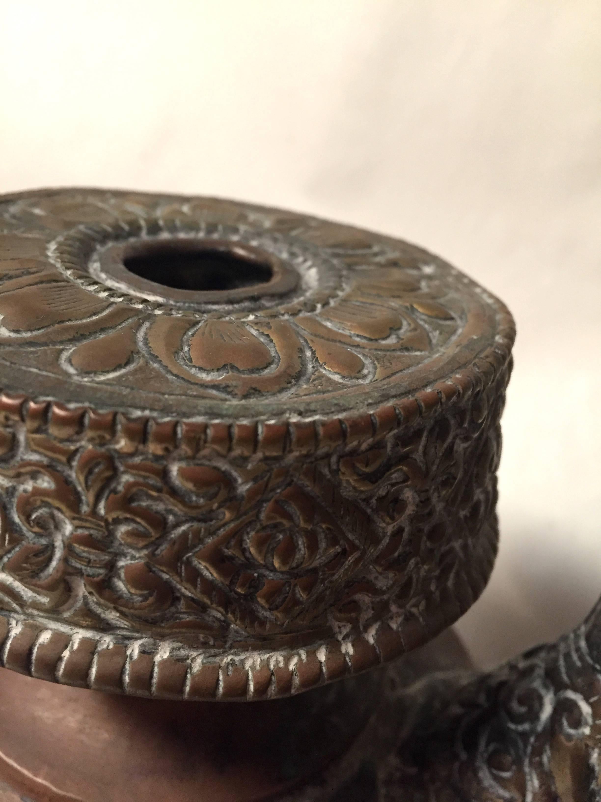 Antique Tibetan Copper Milk Tea Pot For Sale 2