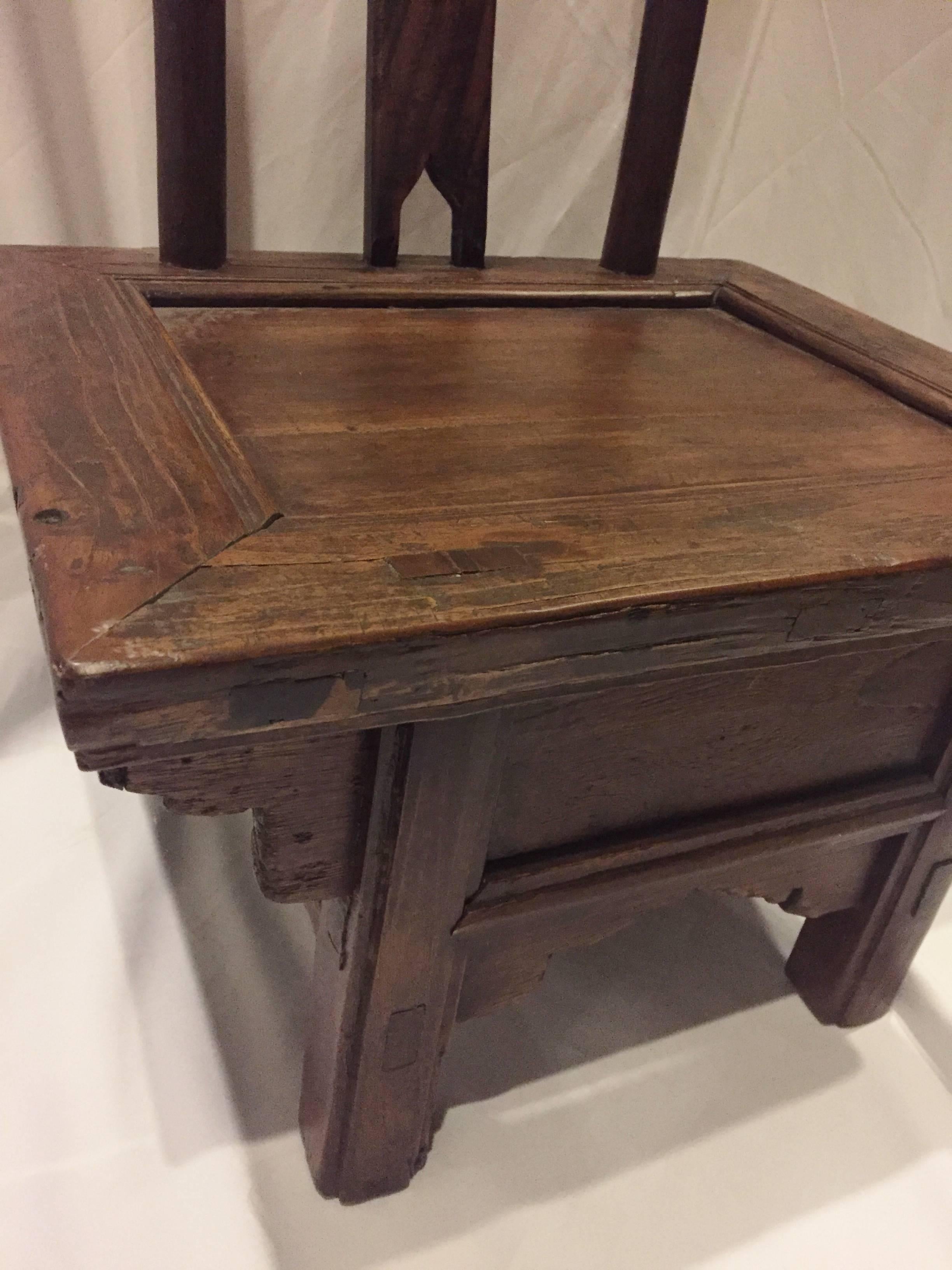 19th Century Antique Chinese Child's Chair For Sale