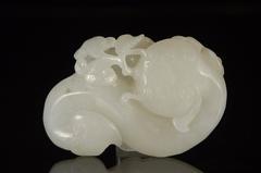 White He Tian Jade of Fish and Lin Chi