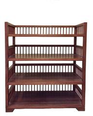 Solid Wood Open Ming Style Bookcase or Bookshelf