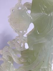 Natural Green Stone Statue of Moon Fairy