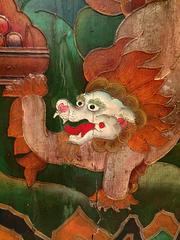 Antique Tibetan Altar Chest, Hand-Painted