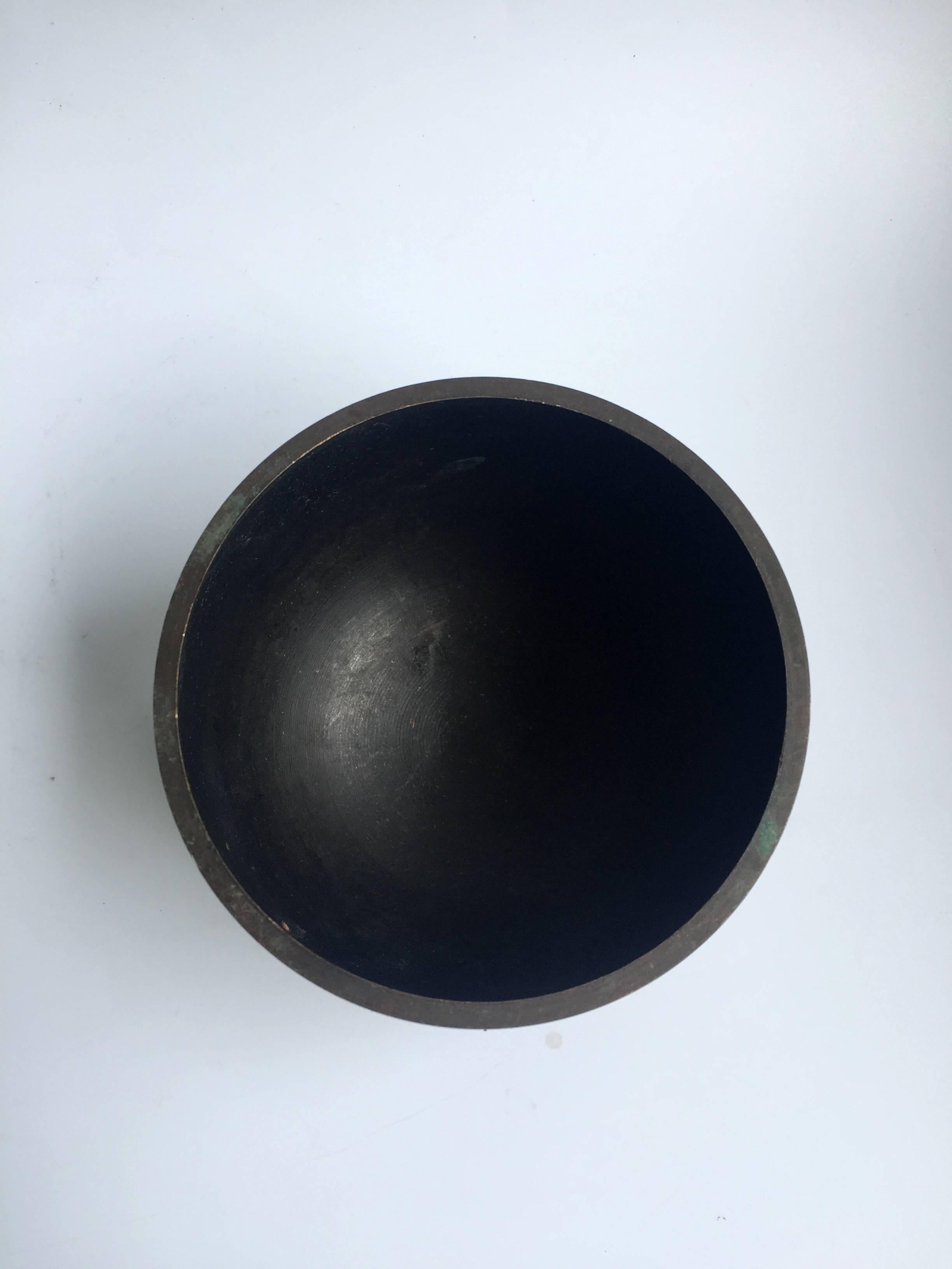 Japanese Antique Singing Bowl, Set of Two For Sale 2
