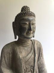 Stone Buddha, Hand-Carved