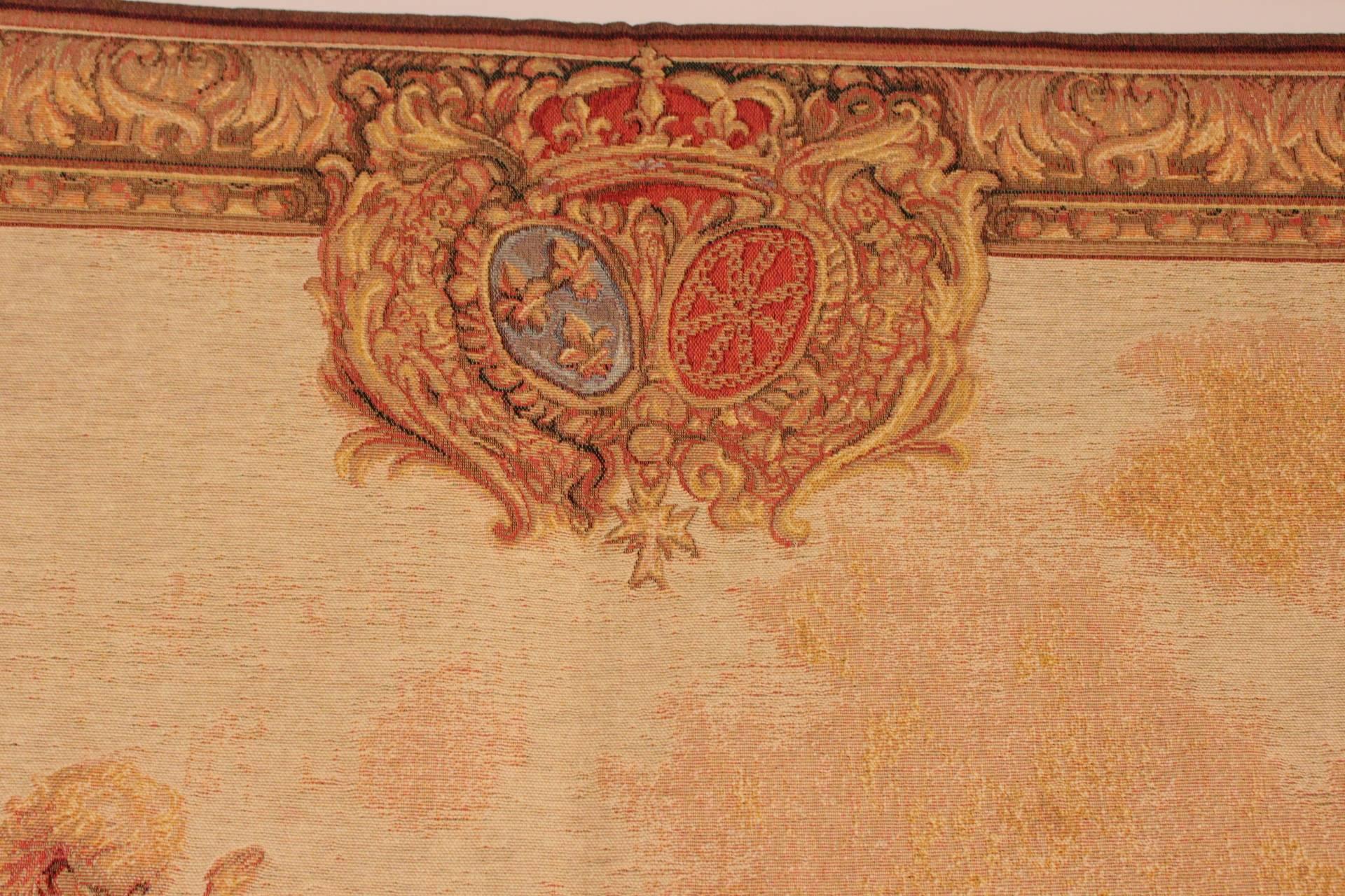 Cotton Belgian Tapestry of Apollo and Clytie