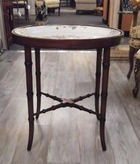 Early 19th Century English Porcelain Platter on Stand by Coalport and Garrett