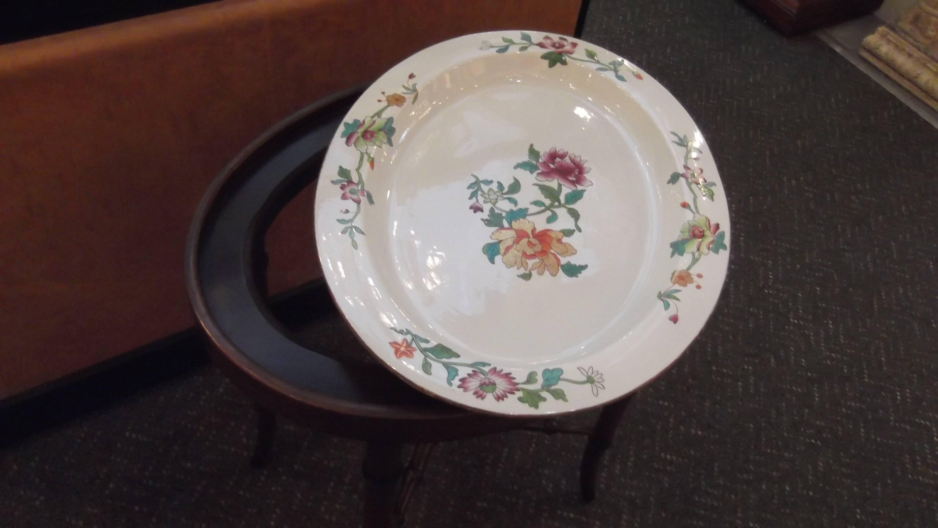 Early 19th Century English Porcelain Platter on Stand by Coalport and Garrett 3