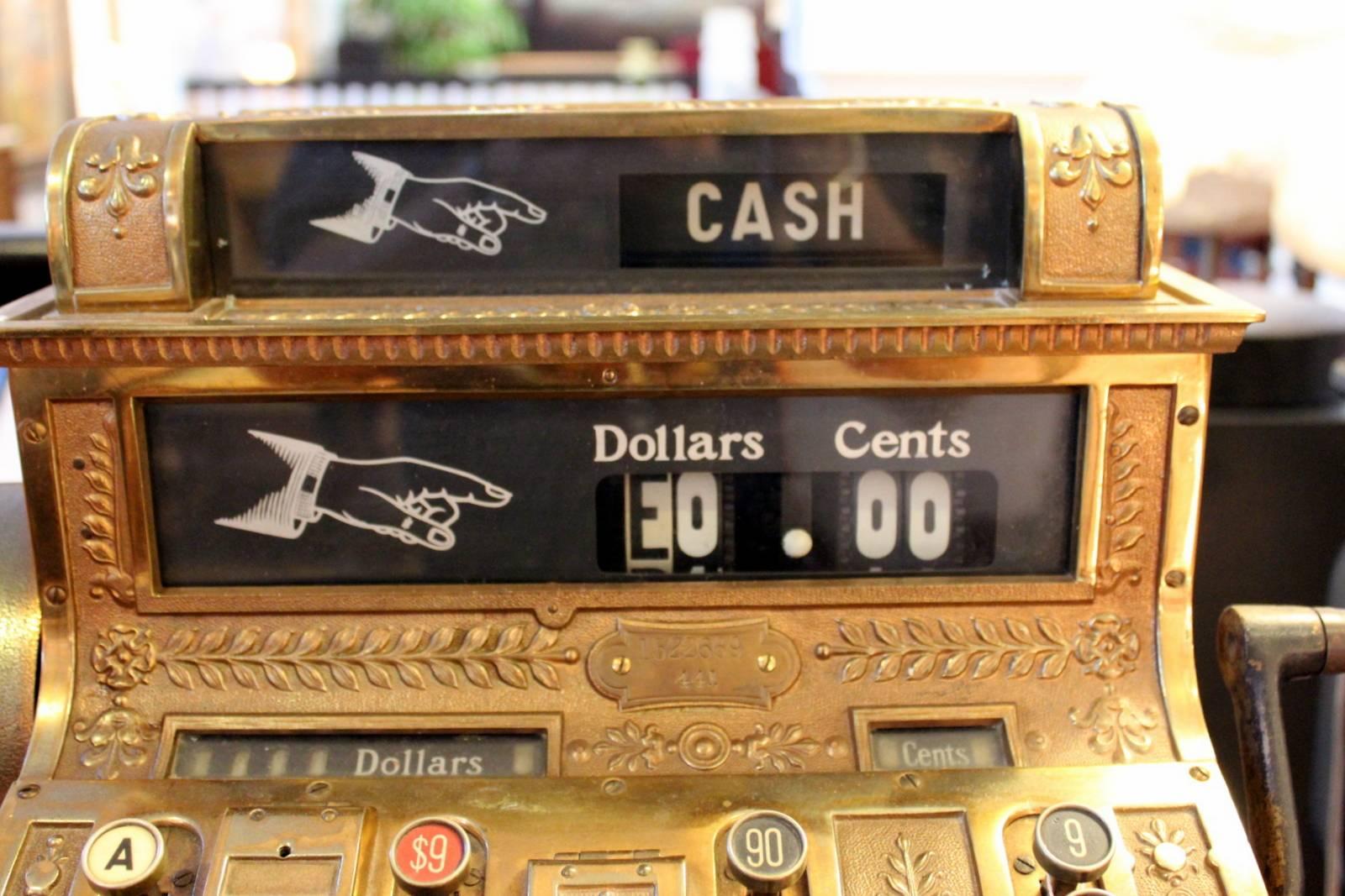 antique national cash register