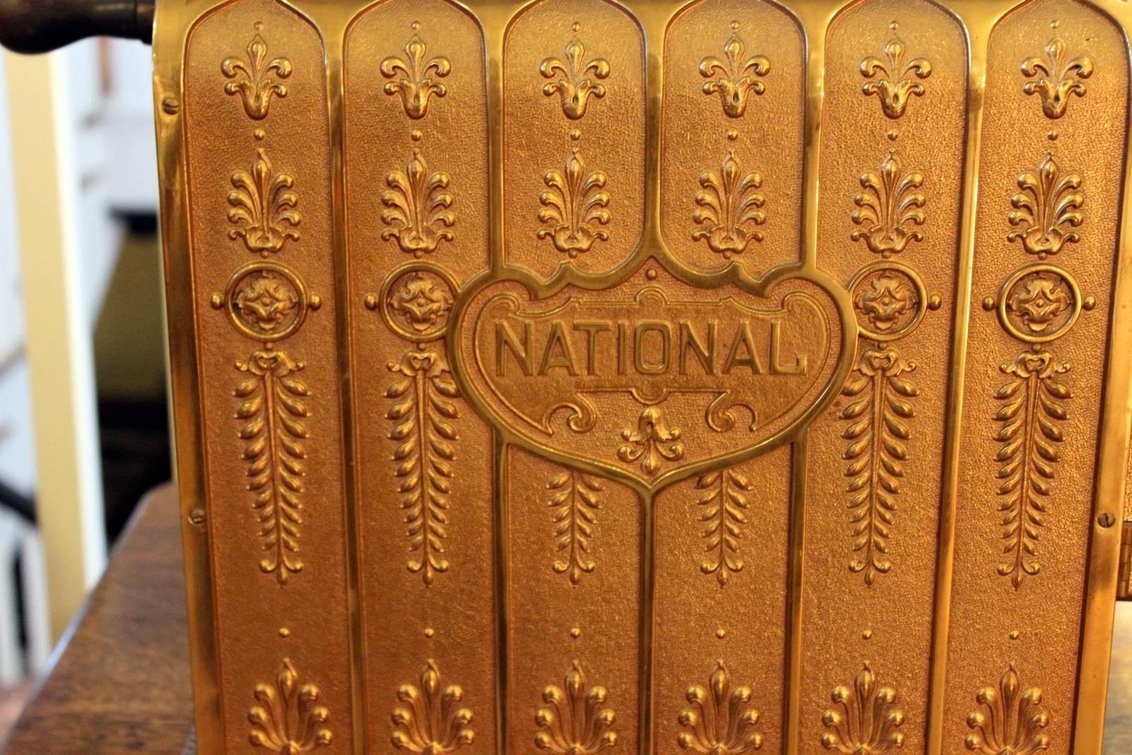 Antique Brass Cash Register by National Cash Register Company, 1910-1915 1