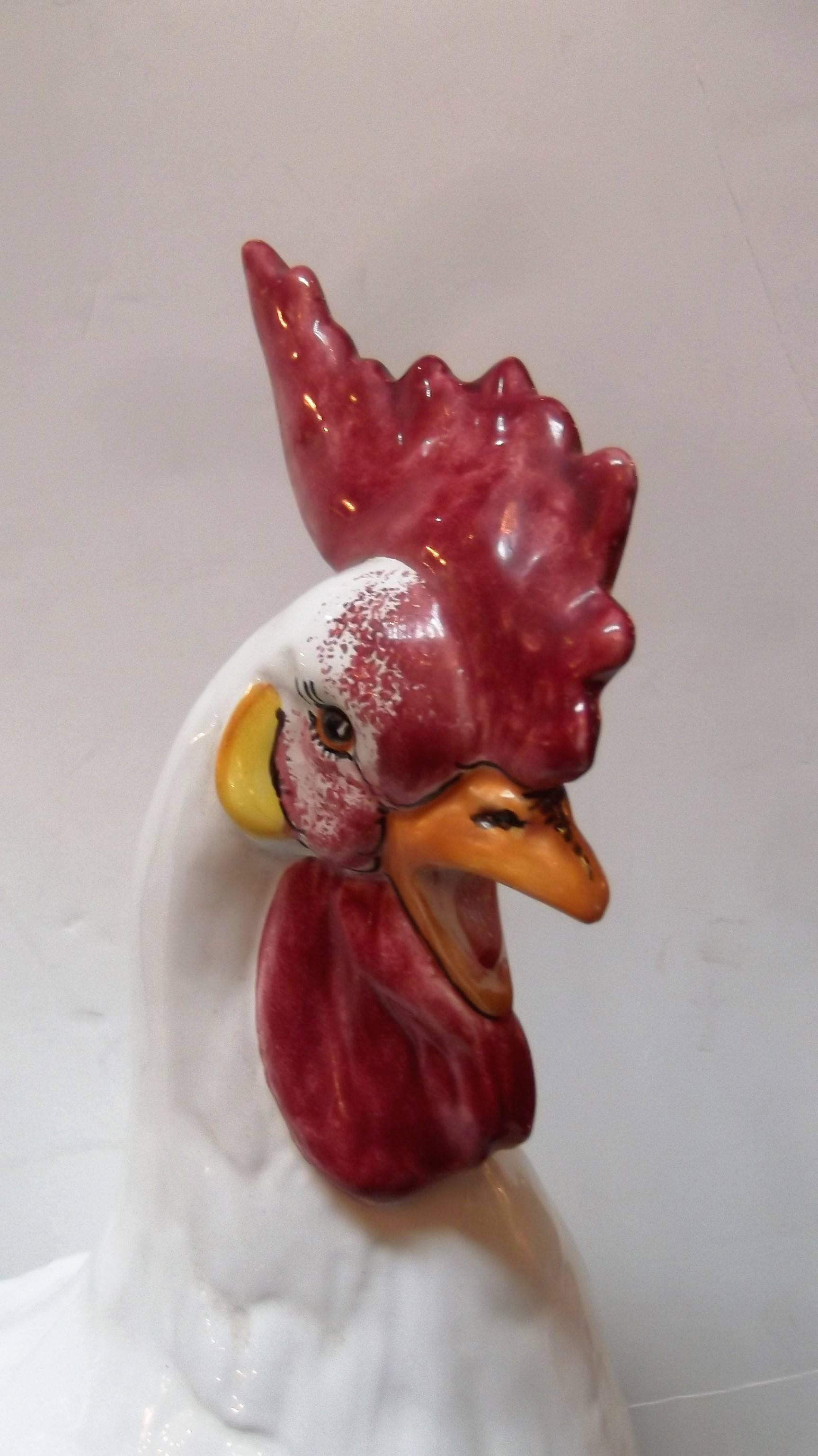 large ceramic cockerel