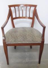 Set of Four Italian Arm Chairs, circa 1950