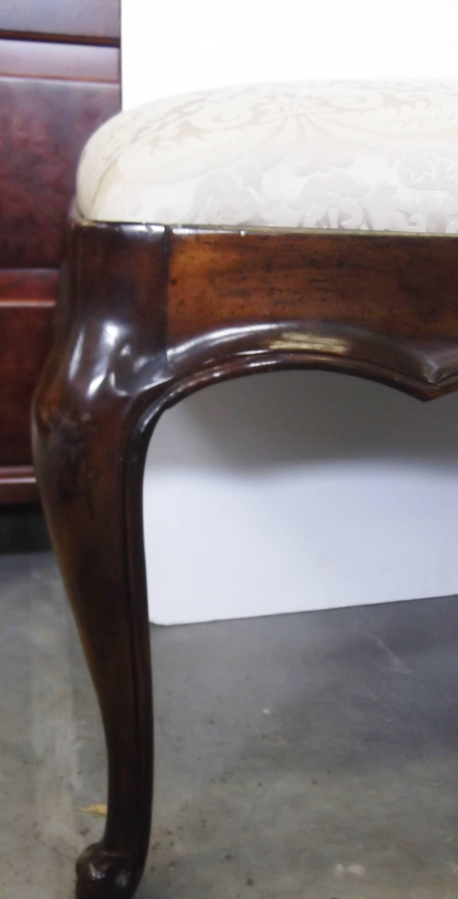20th Century Carved Walnut French Provincial Bench