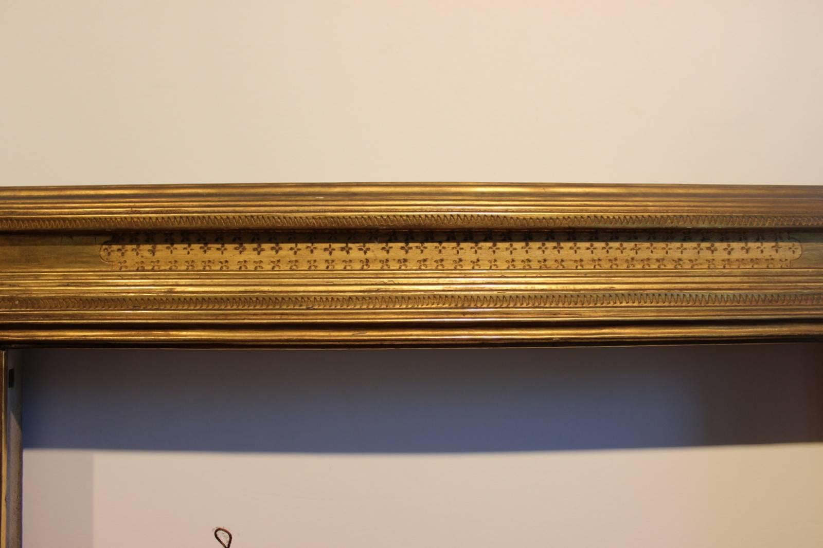 Signed Frederick Harer Gilt Wood Frame In Excellent Condition In Lambertville, NJ