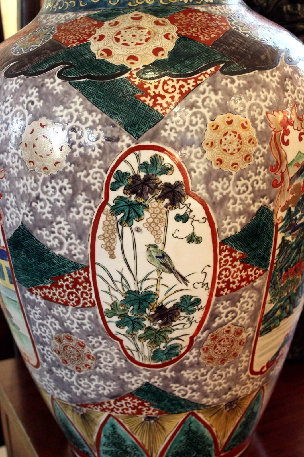 19th Century Large Antique Japanese Porcelain Vase