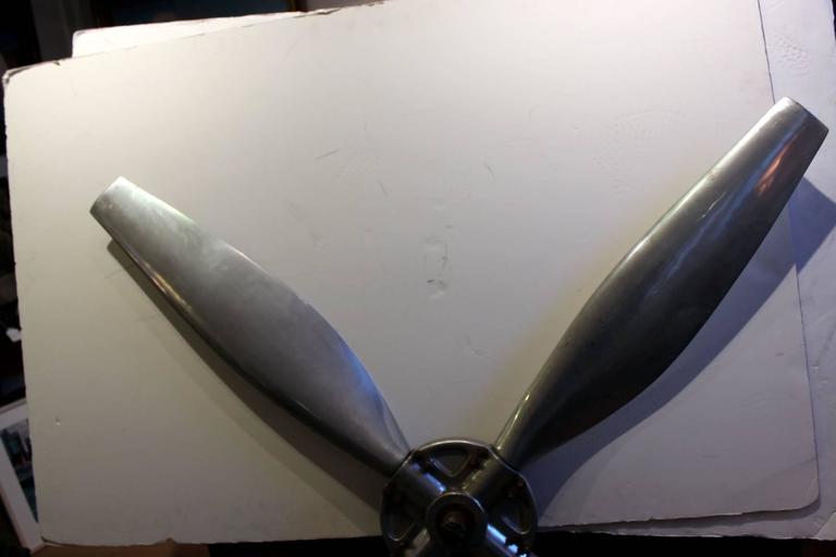 Large Machine Age Aluminum Airplane Propeller For Sale at 1stdibs
