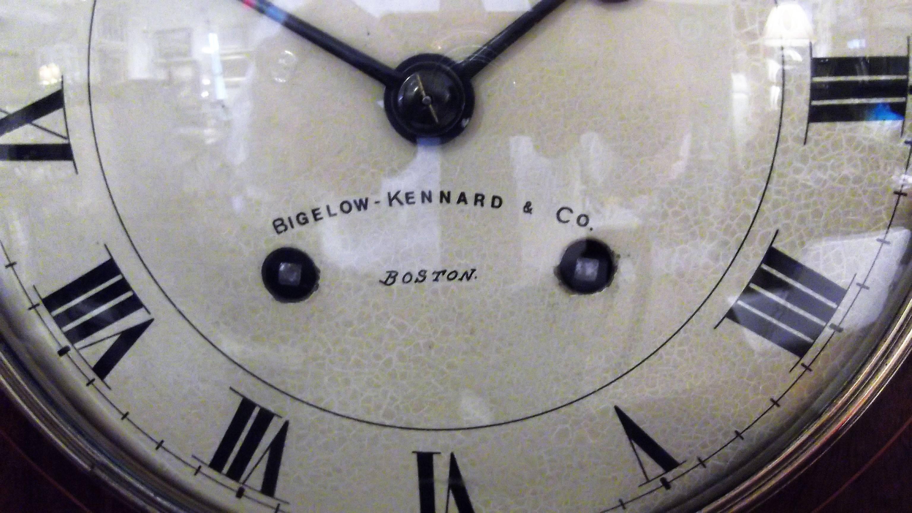 Edwardian Large 19th Century Mahogany Bracket Clock