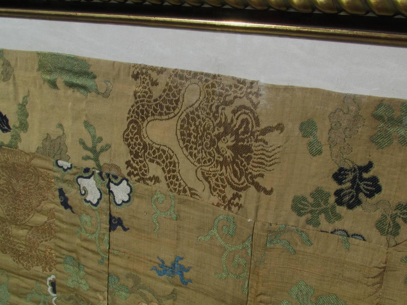 19th Century Large Antique Japanese Kesi Alter Cloth Tapestry