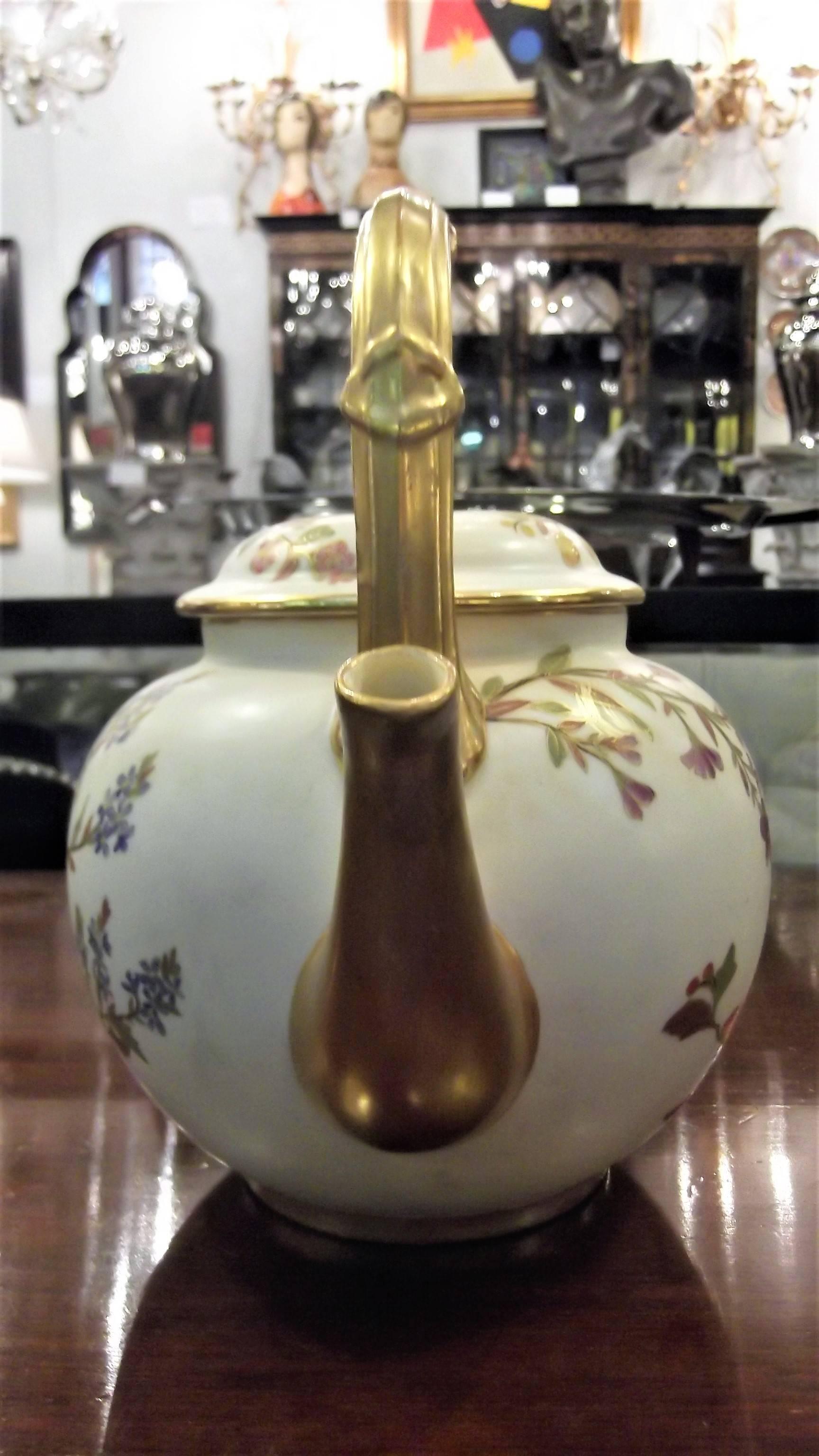 19th Century Antique English Hand-Painted Tea Set