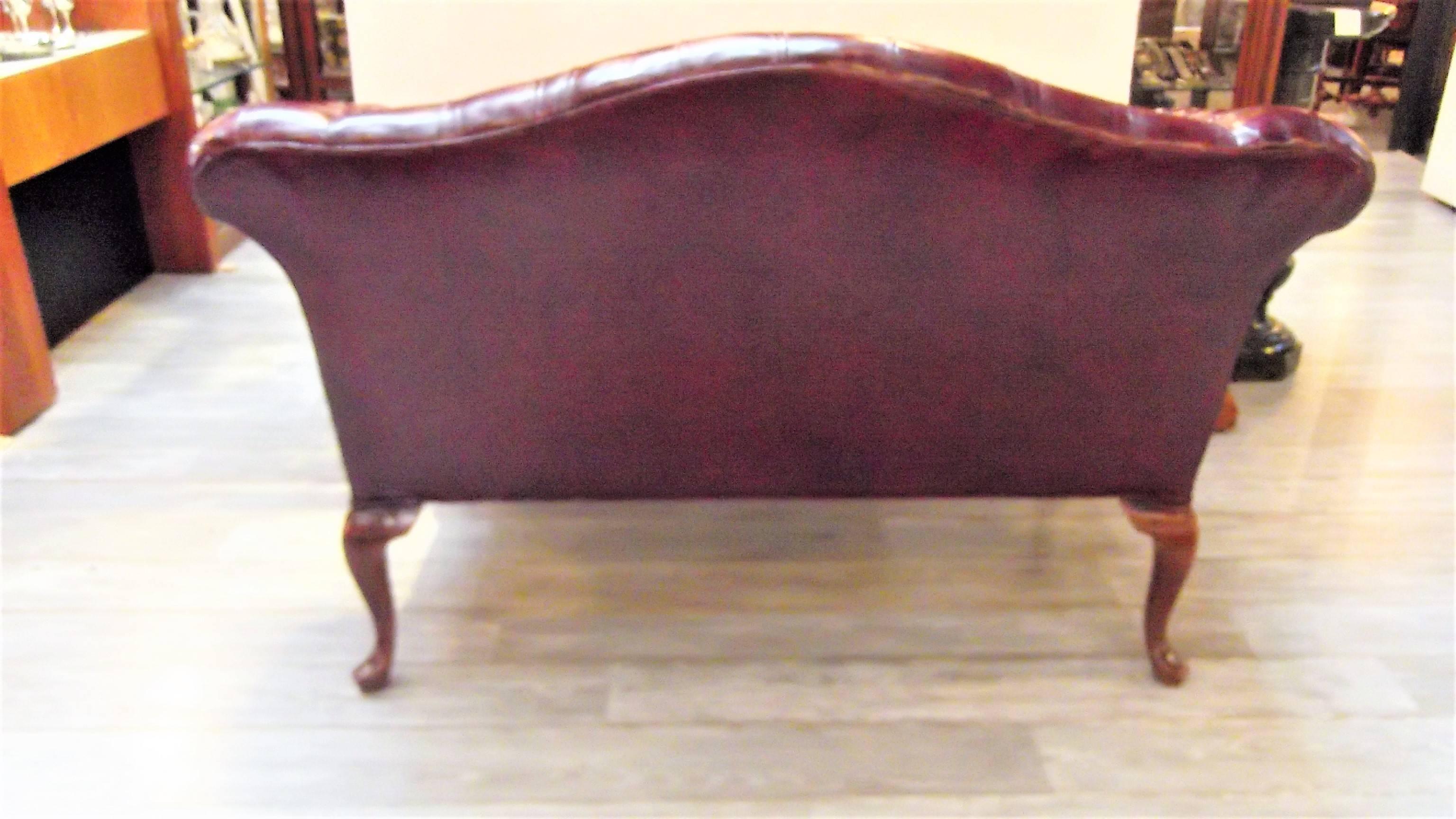 cordovan leather couch