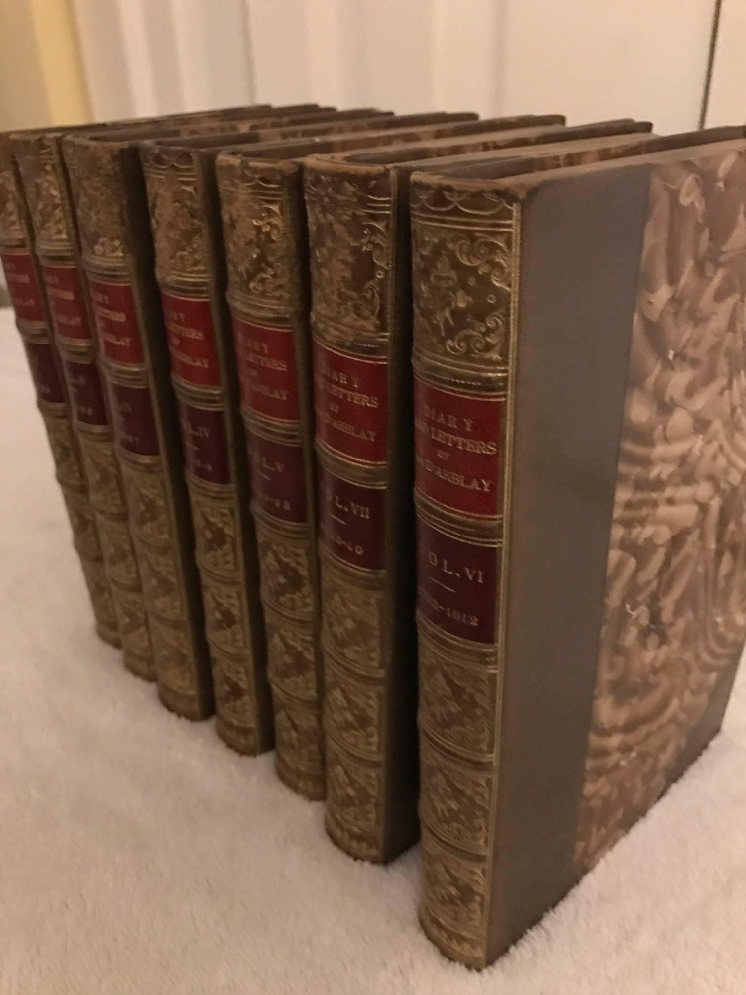 London: Published for Henry Colburn, by his successor hurst and blackett, Great Marlborough street, 1846. A new edition. With Portraits. 7 vols. 12mo. Bound in full brown polished calf, gilt spine, T.E.g., by Wood, London. Bookplate of St. Paul's