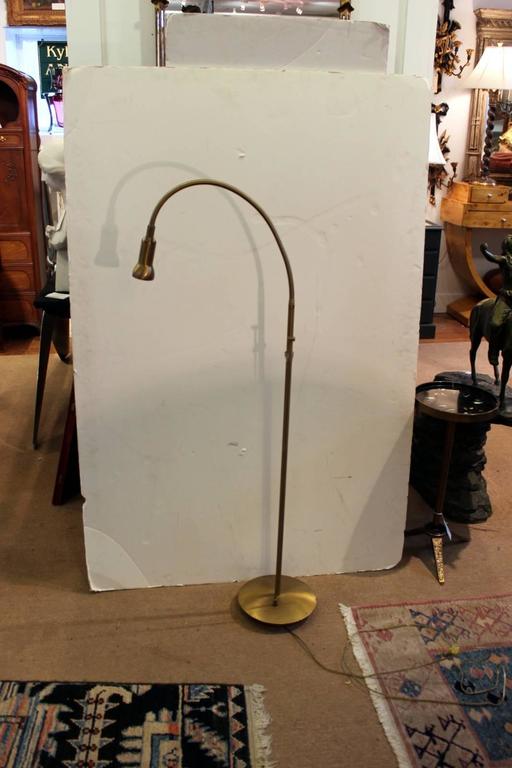 Vintage Levenger Holtkoetter Goose Neck Floor And Table Lamp For