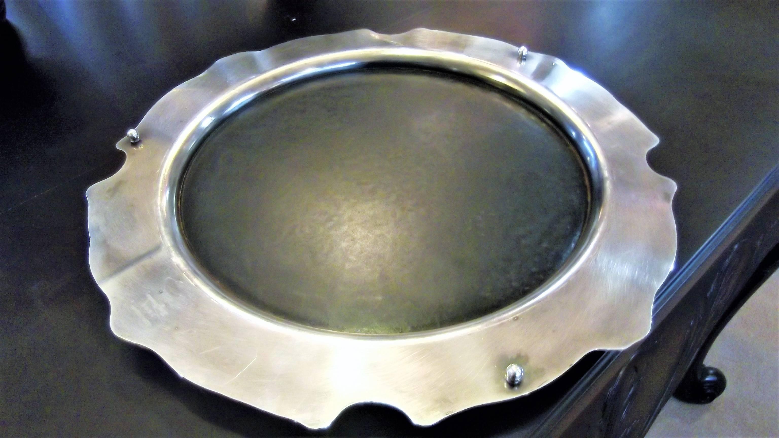 Silver Plate Plateau King Francis Pattern In Excellent Condition In Lambertville, NJ