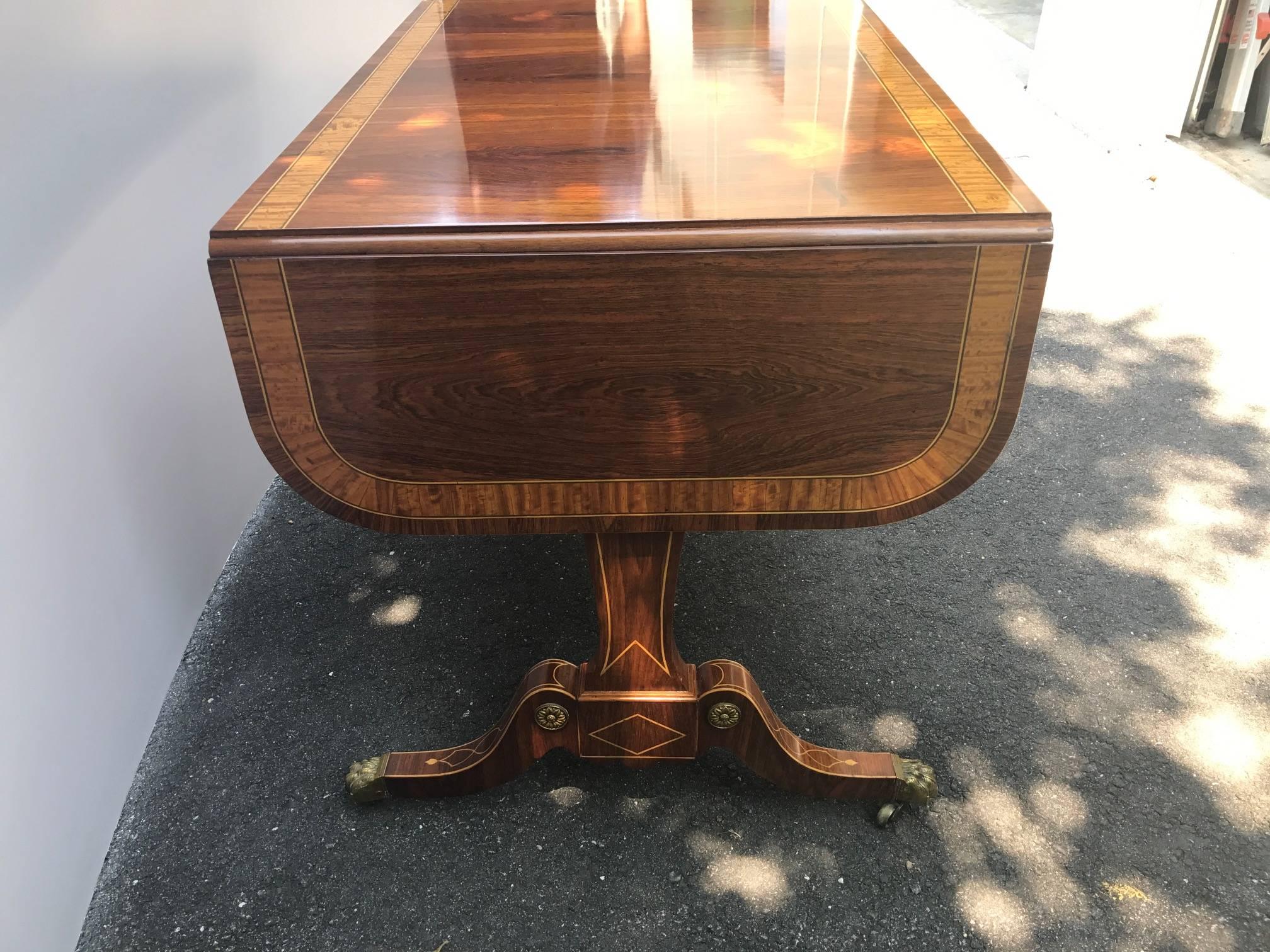 Exceptional Regency Style Console Writing Desk In Excellent Condition In Lambertville, NJ