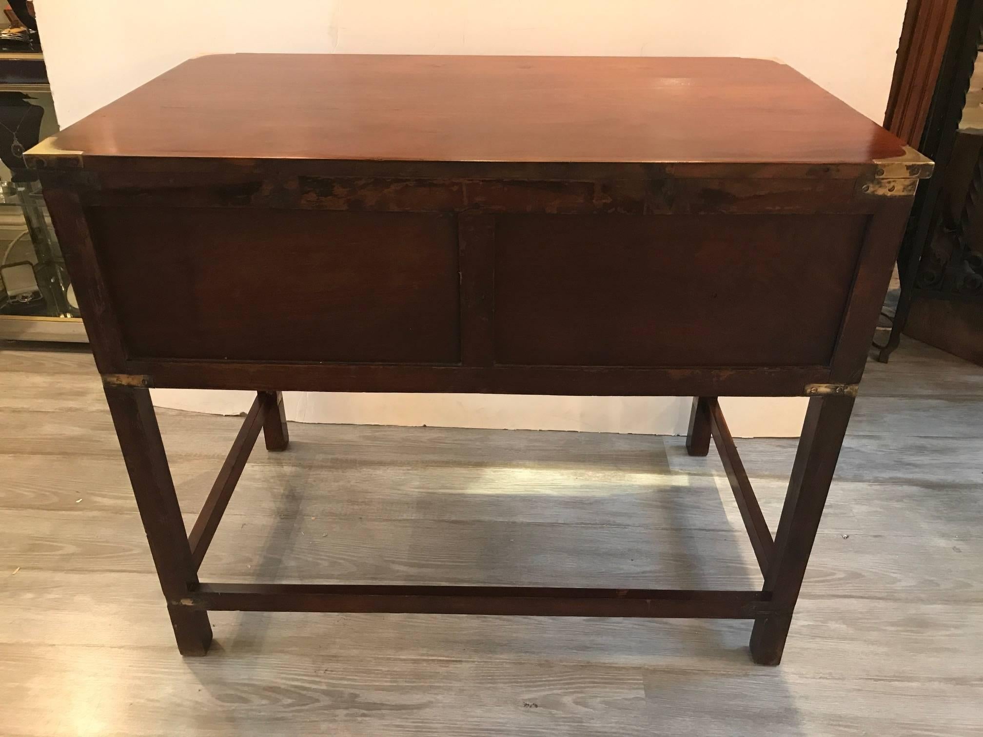 Late 19th Century Rosewood Campaign Desk 4