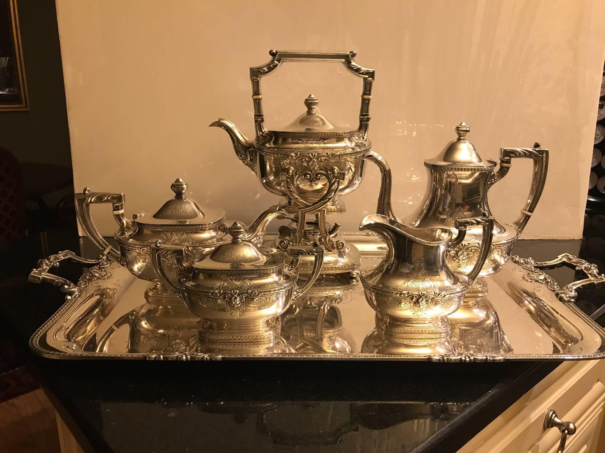 Large Full Service Tea Set by Gorham 1925 2