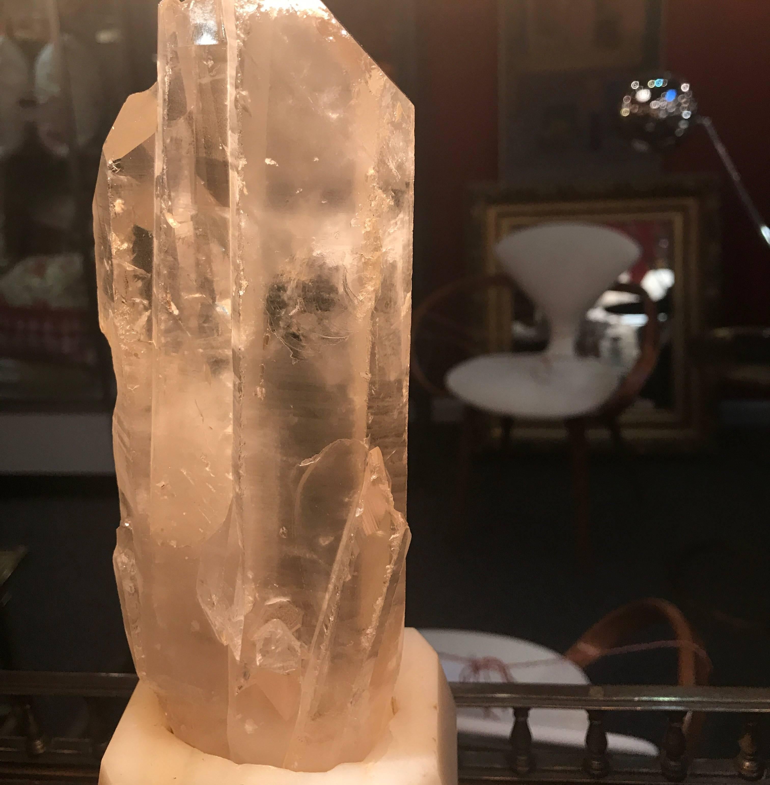 American Pure Rock Crystal Table Lamp