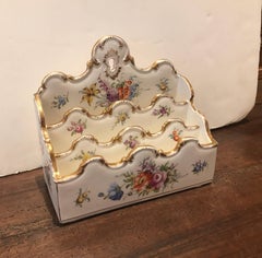 Dresden Porcelain Letter Holder