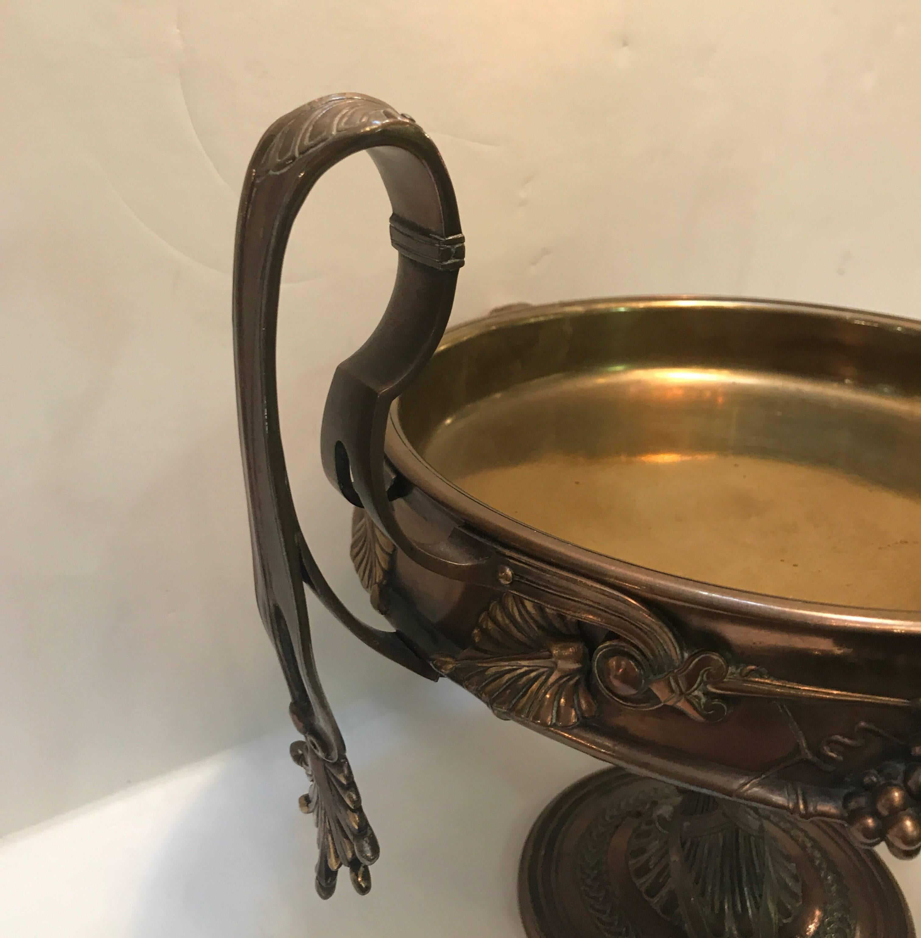 French 19th Century Bronze Tazza