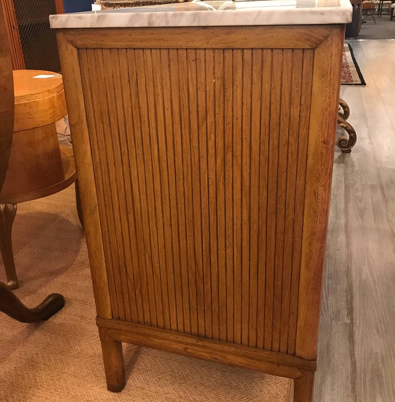 Midcentury MarbleTop Server Bar at 1stDibs