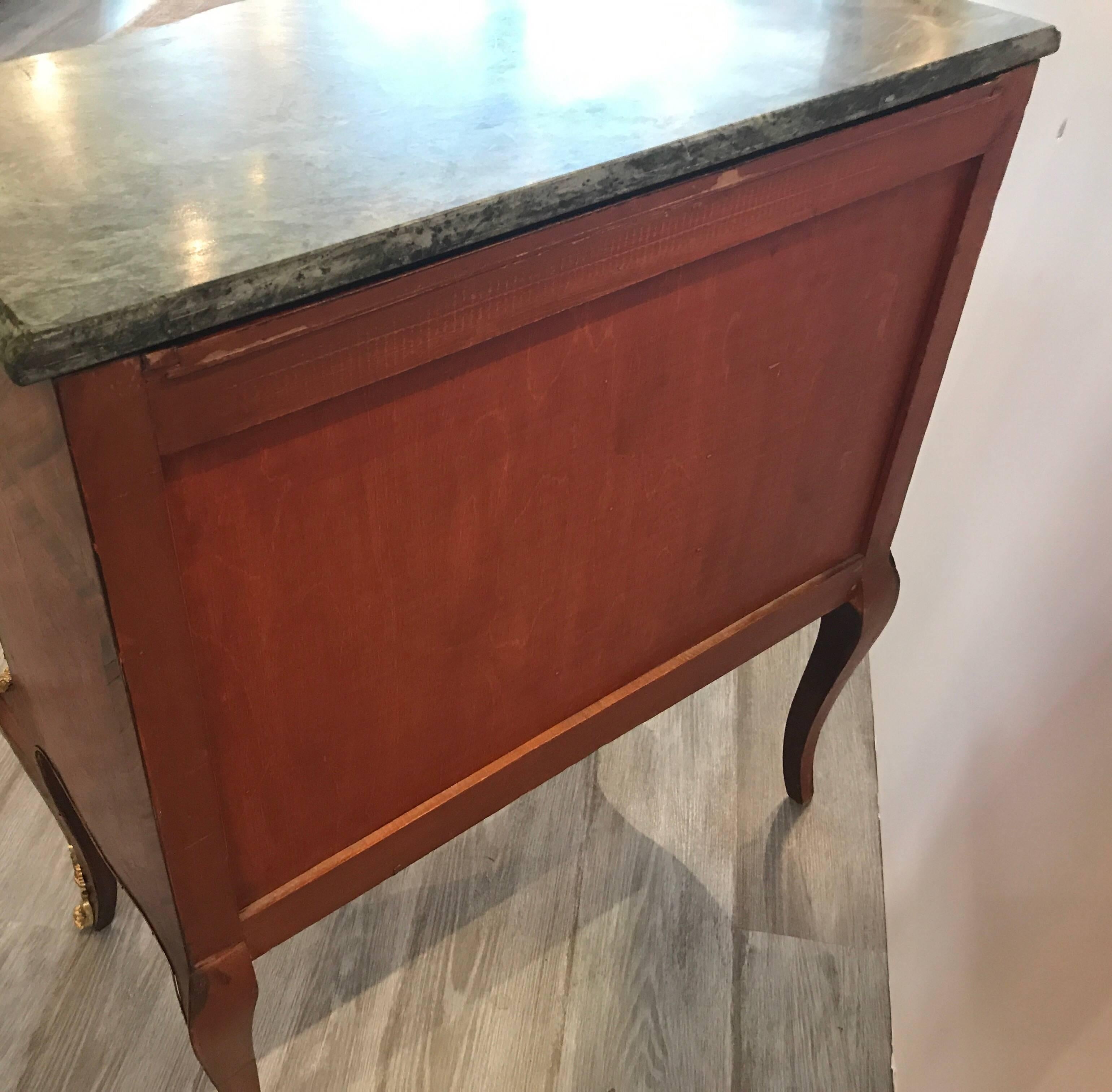 Pair of French Marble-Top Commodes 3