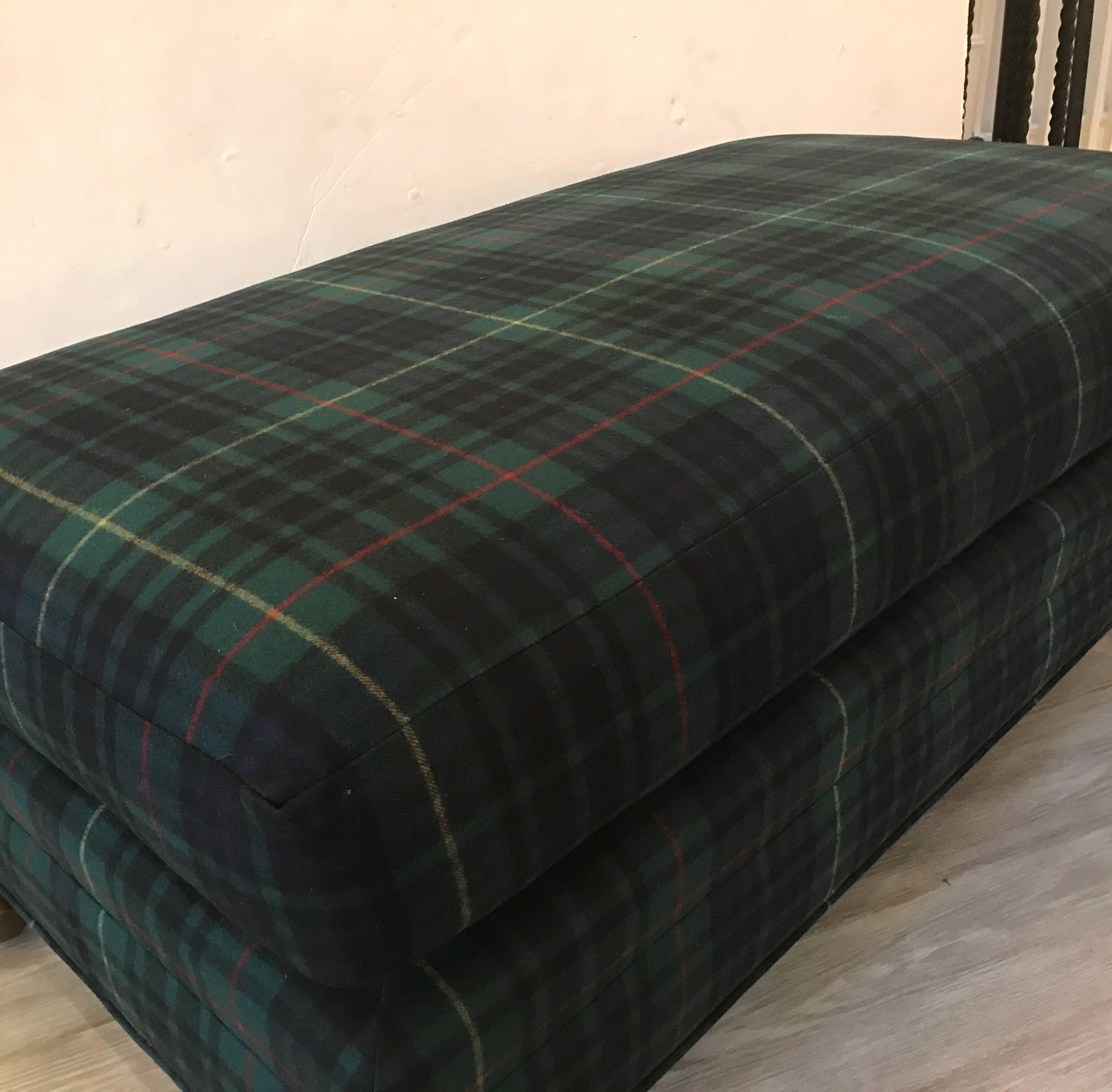 tartan ottoman