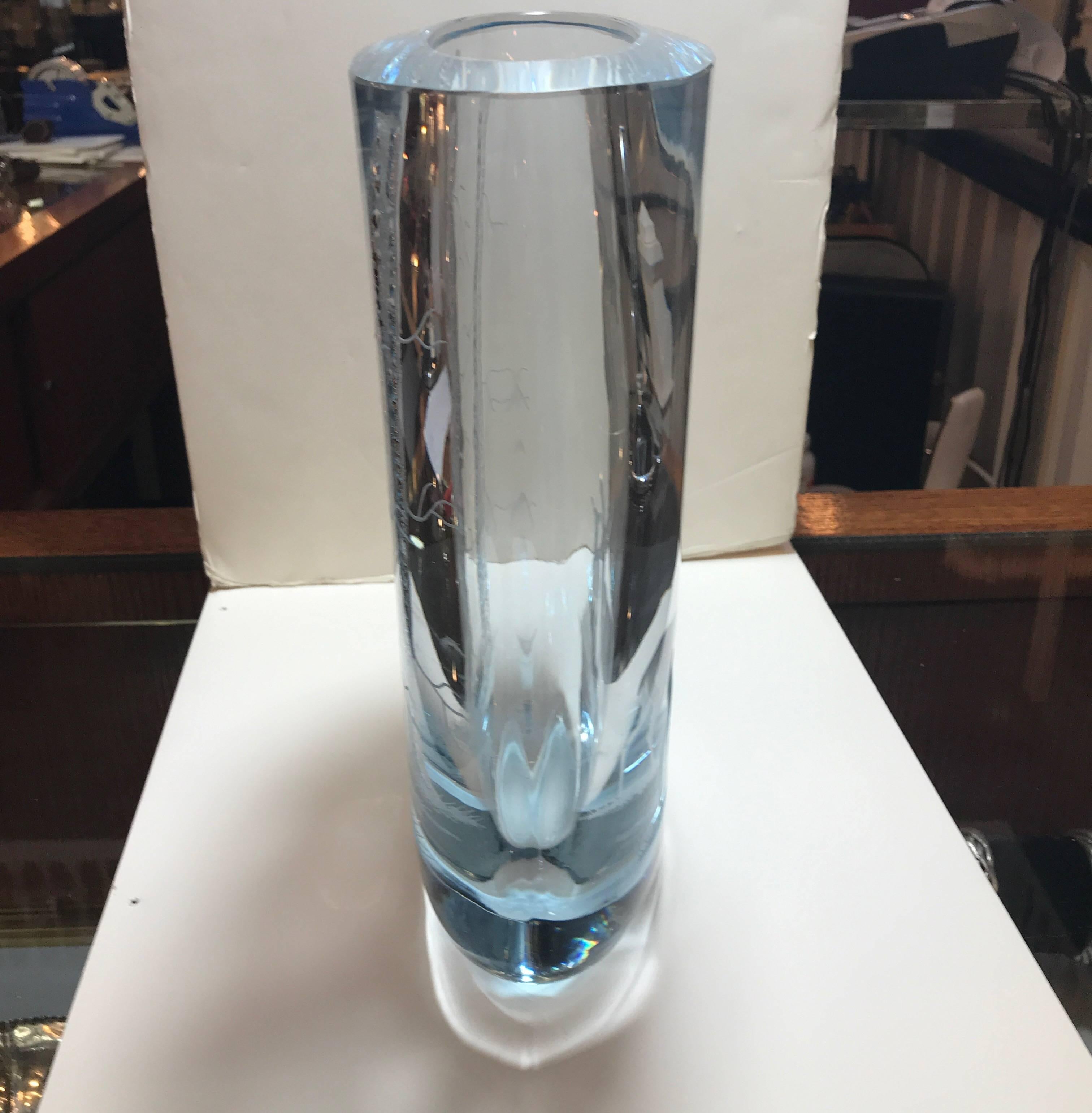 Mid-Century Modern Scandinavian 1950s Modern Glass Vase
