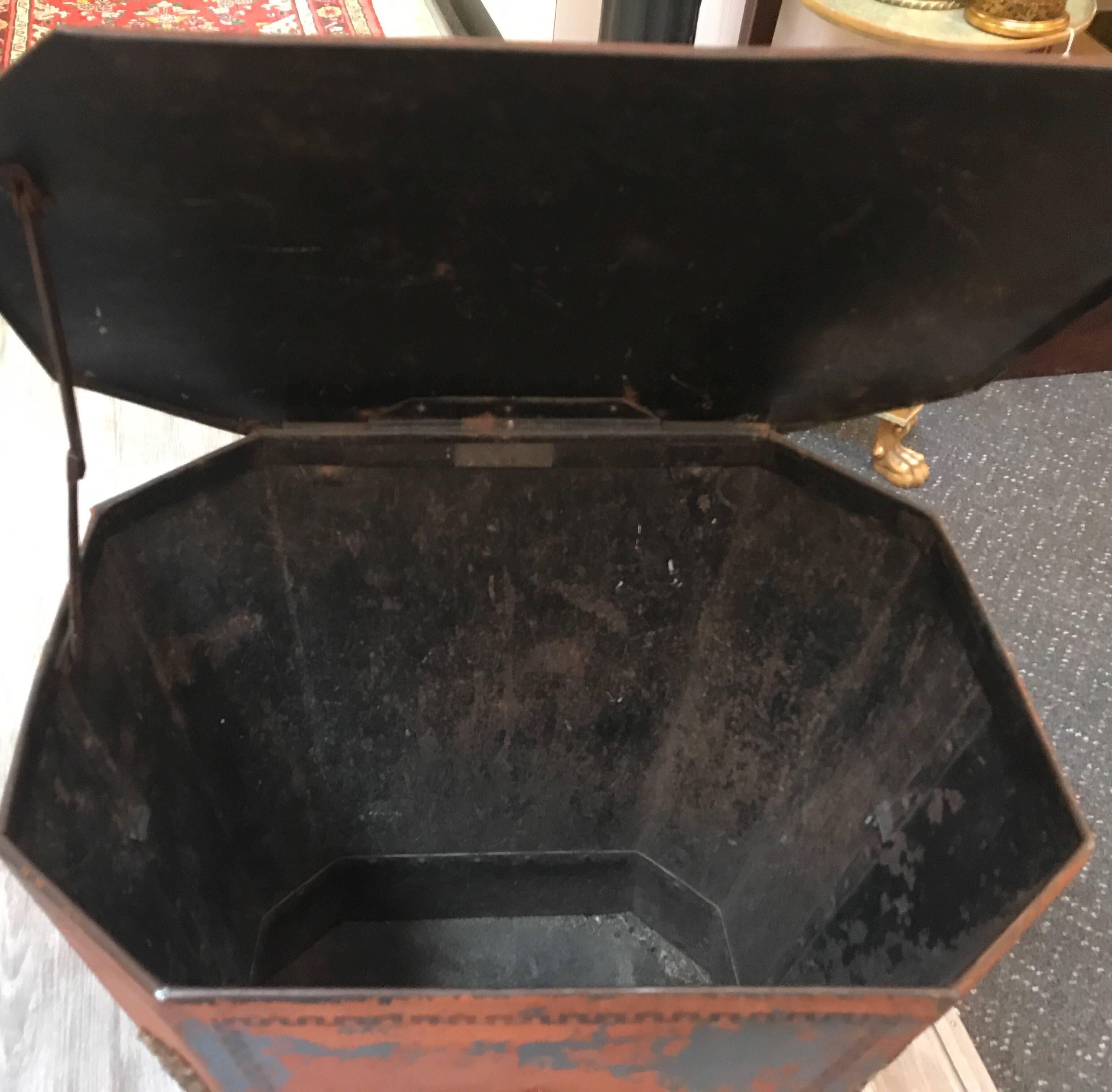 19th Century English Coal Scuttle Tinder Box 2