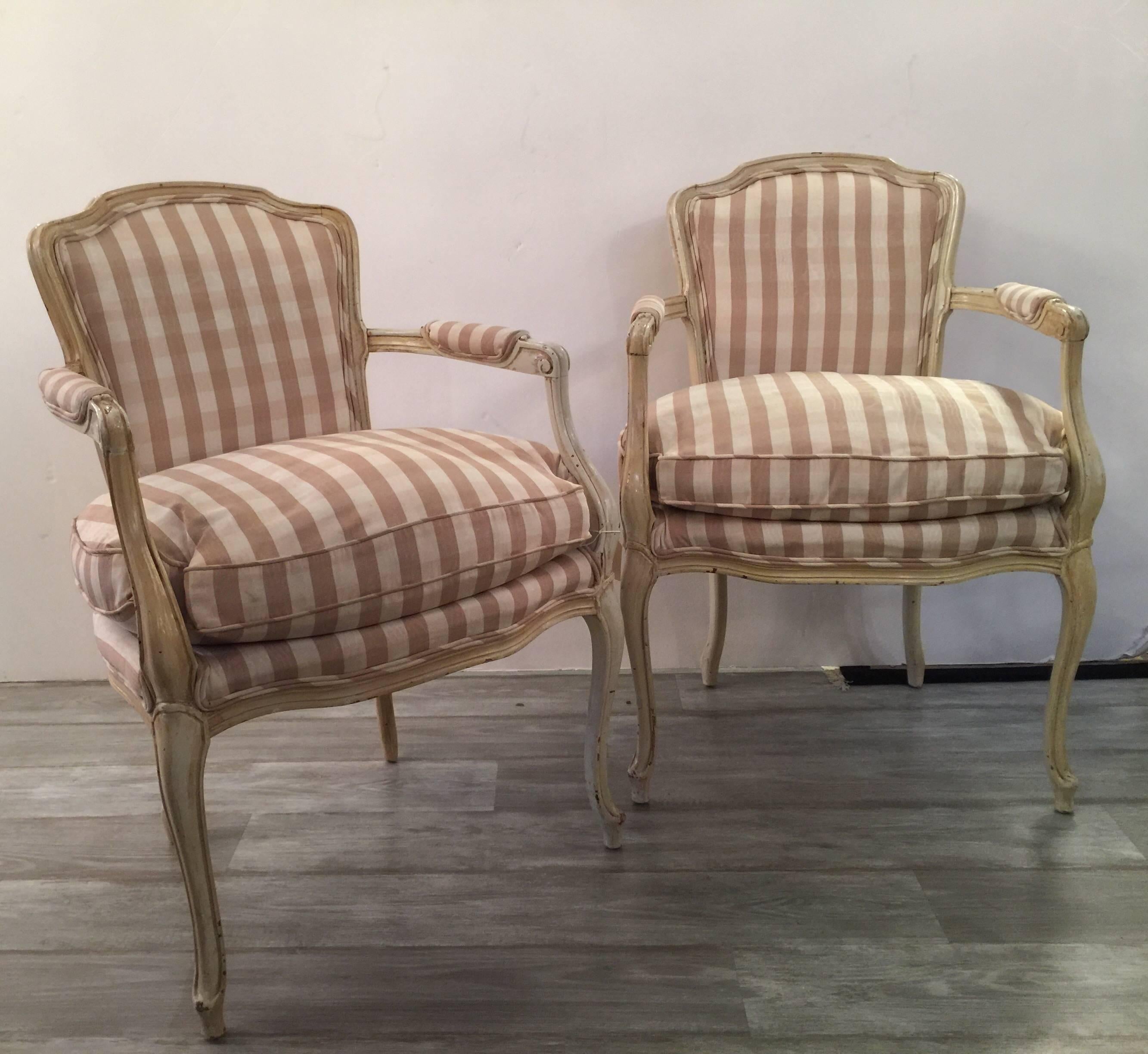 20th Century Pair of Louis XV Style Chairs