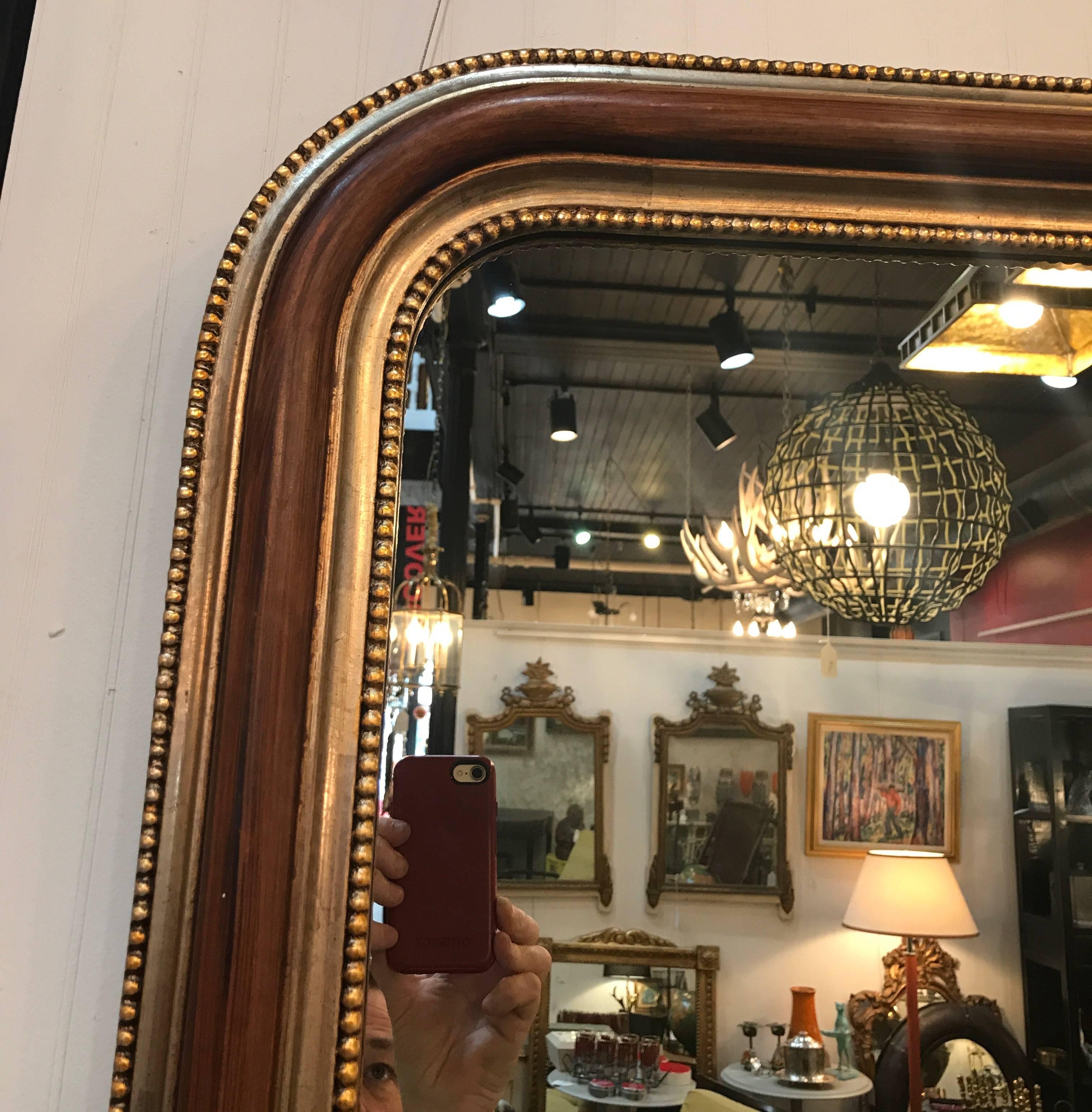 Italian LaBarge Louis Philippe Style Parcel-Gilt Mirror