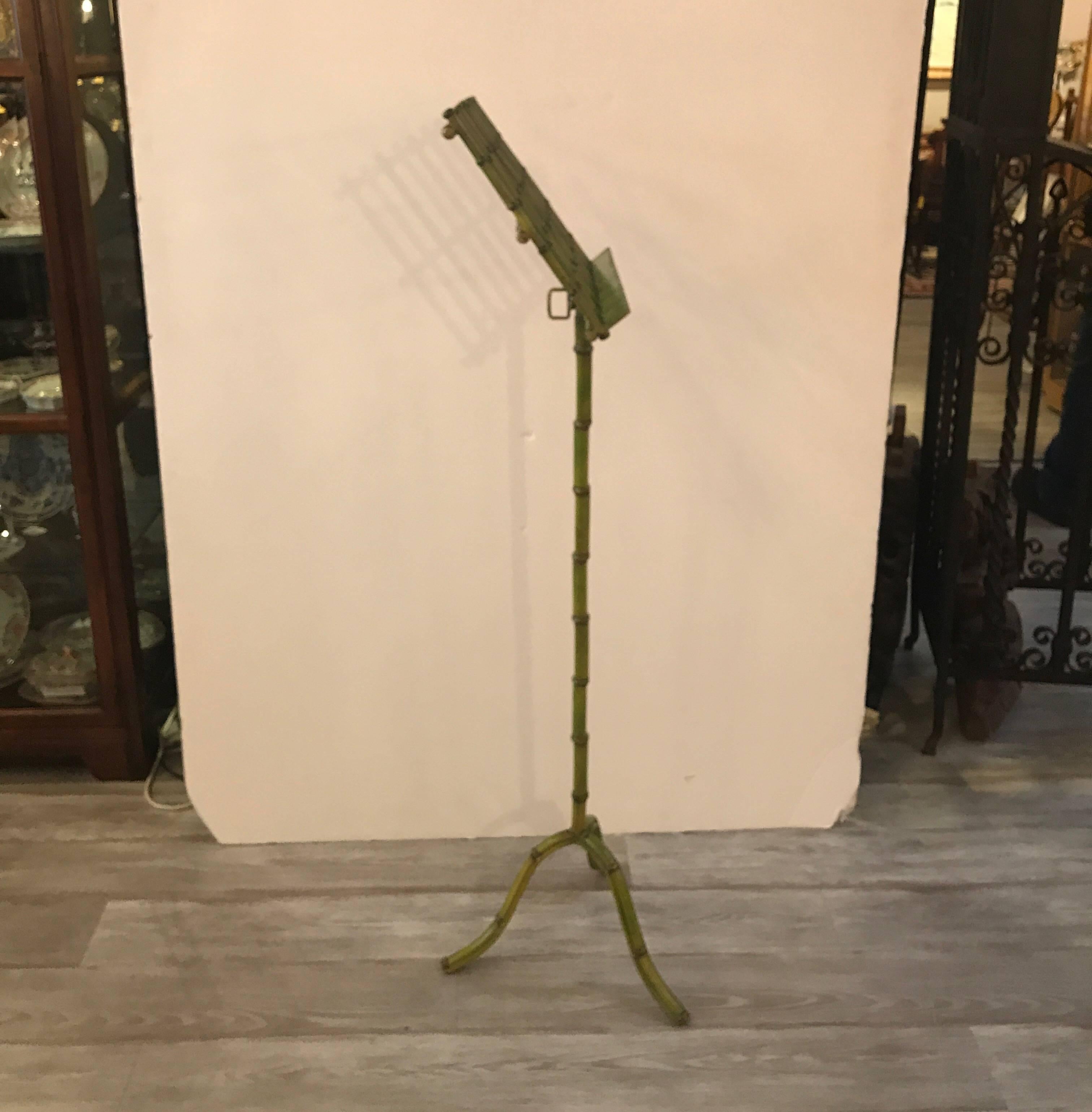Italian Faux Bamboo Music Stand In Excellent Condition In Lambertville, NJ