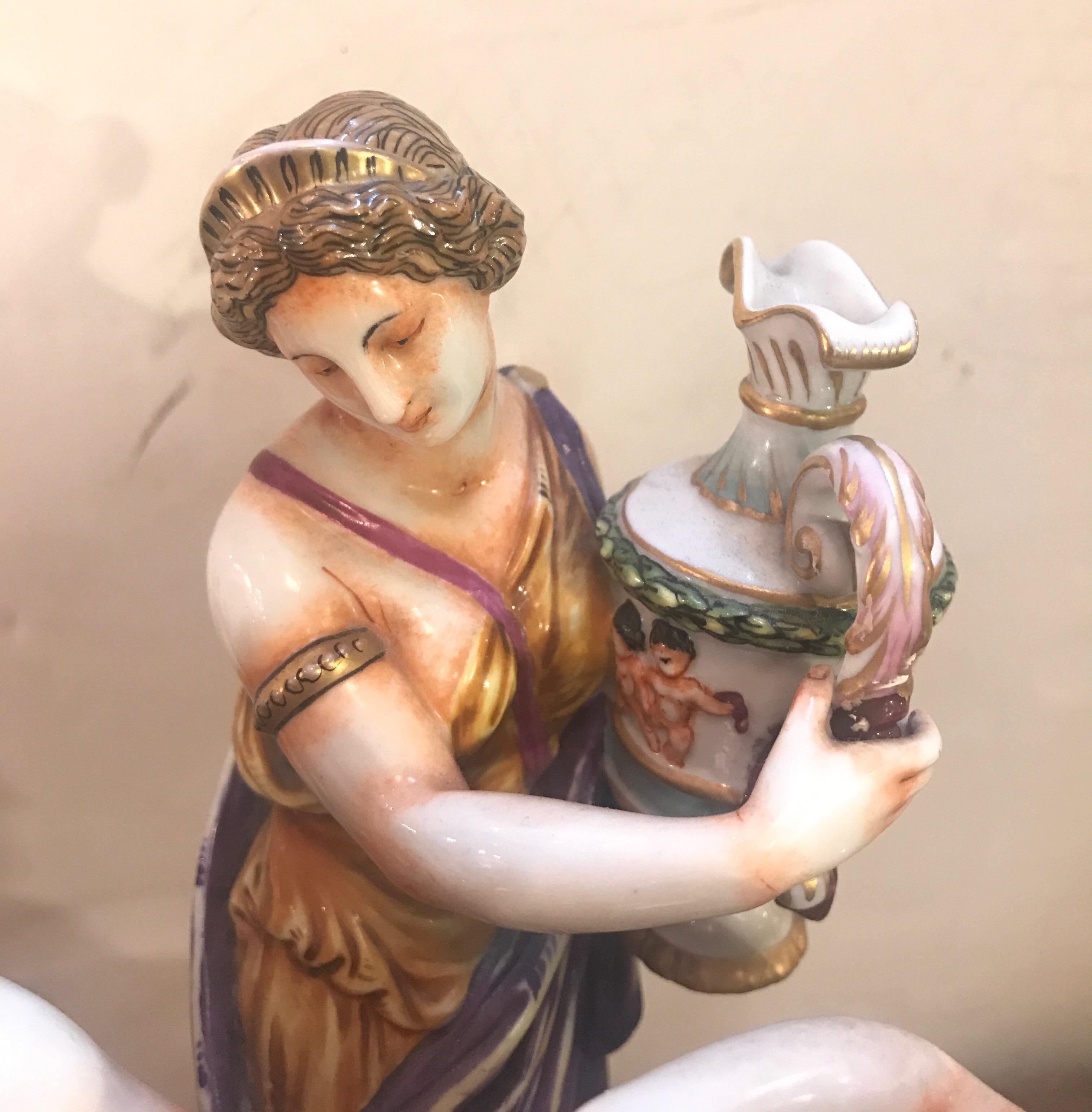Magnificent Italian Hand Painted Porcelain Figure 5