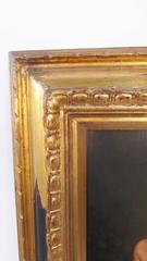 Peinture à l'huile sur panneau d'enfants, signée Henri Baron