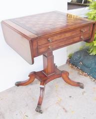 Light and Dark Mahogany Chess Game Table