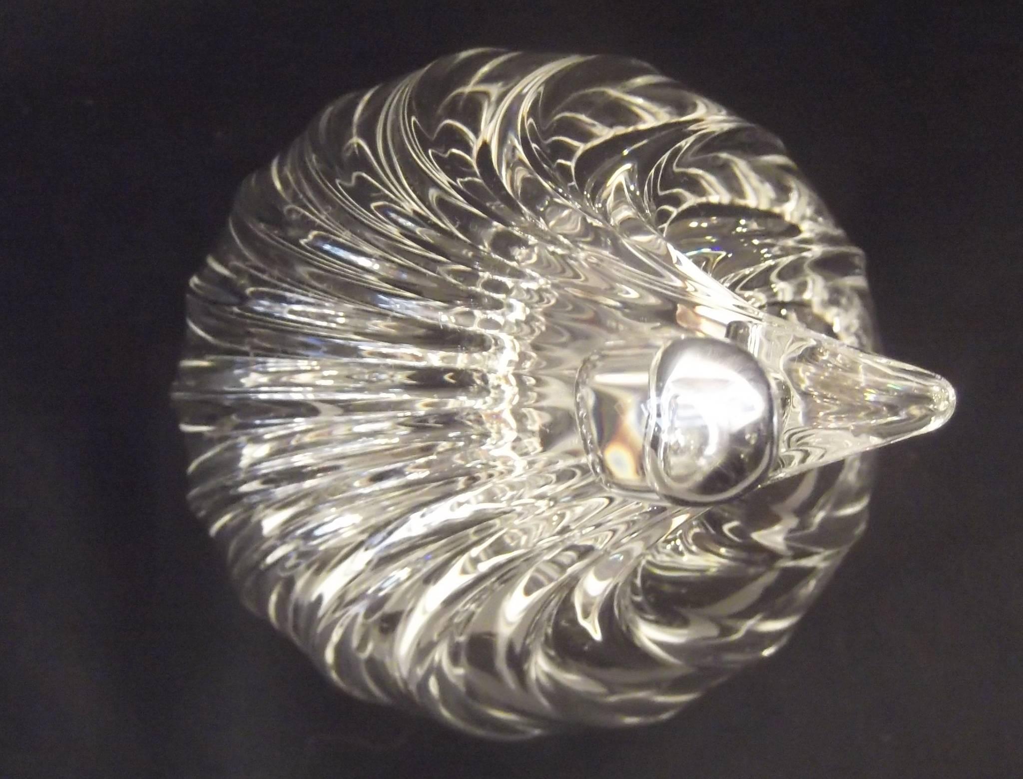 American Steuben Glass Quail by Paul Schulze
