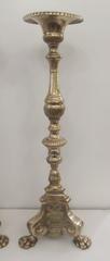 Pair of Large Italian Brass Pricket Candlesticks