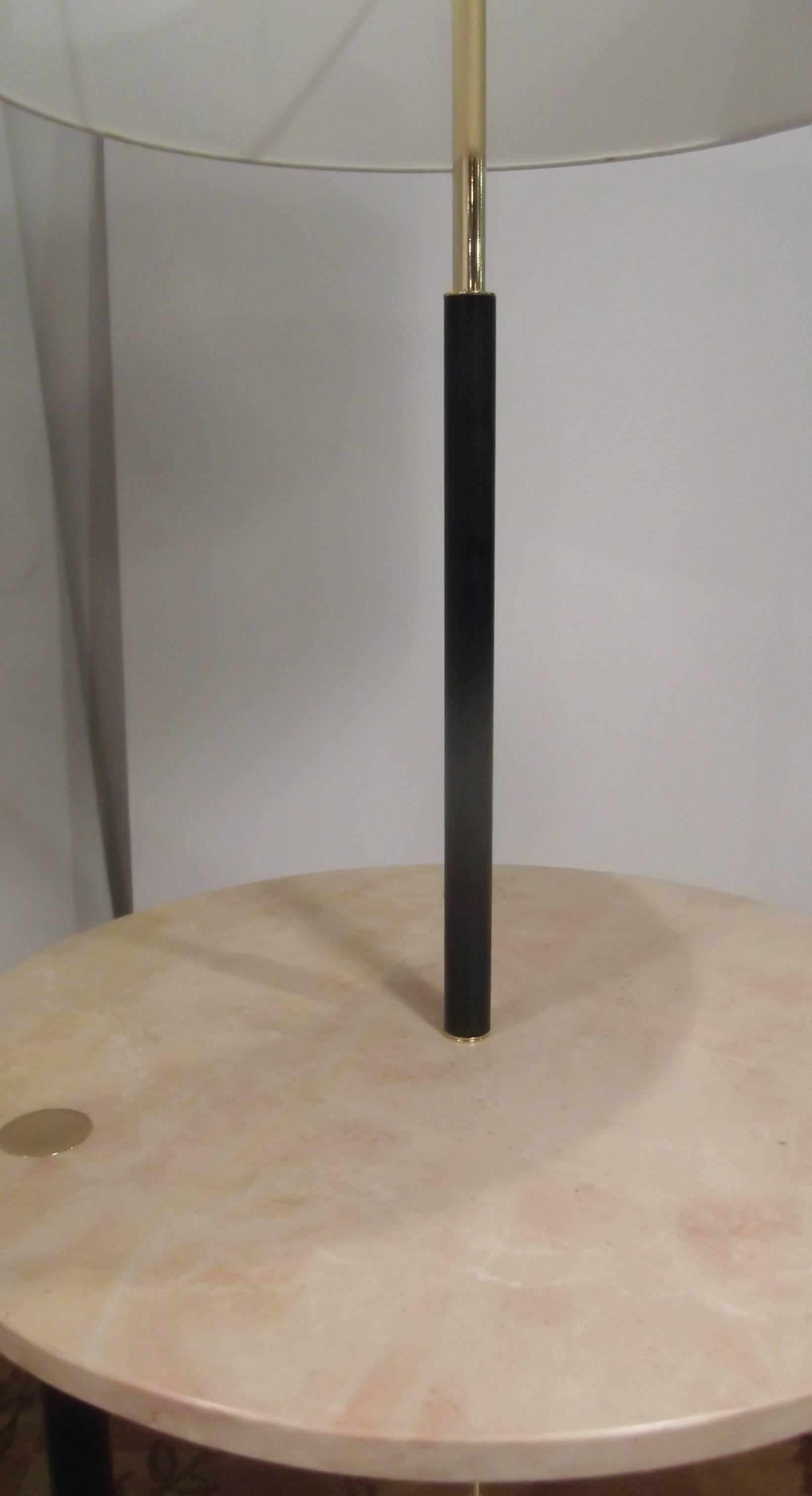 Mid-Century Modern Harvey Probber Round Floor Lamp with Table