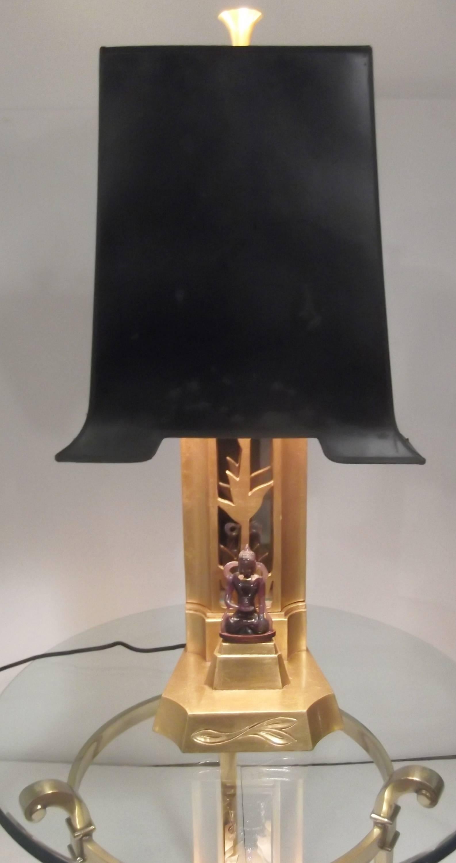 James Mont Giltwood Decorator Lamp 1