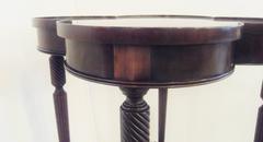 Pair of Carved and Inlaid Side Tables